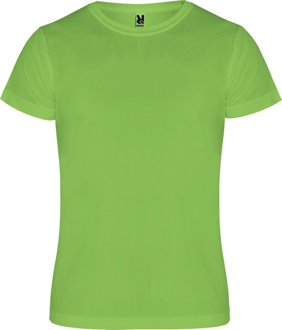 T-shirt de sport unisexe enfant vert anis manches courtes marque Camimera Roly 4 ans 98-104