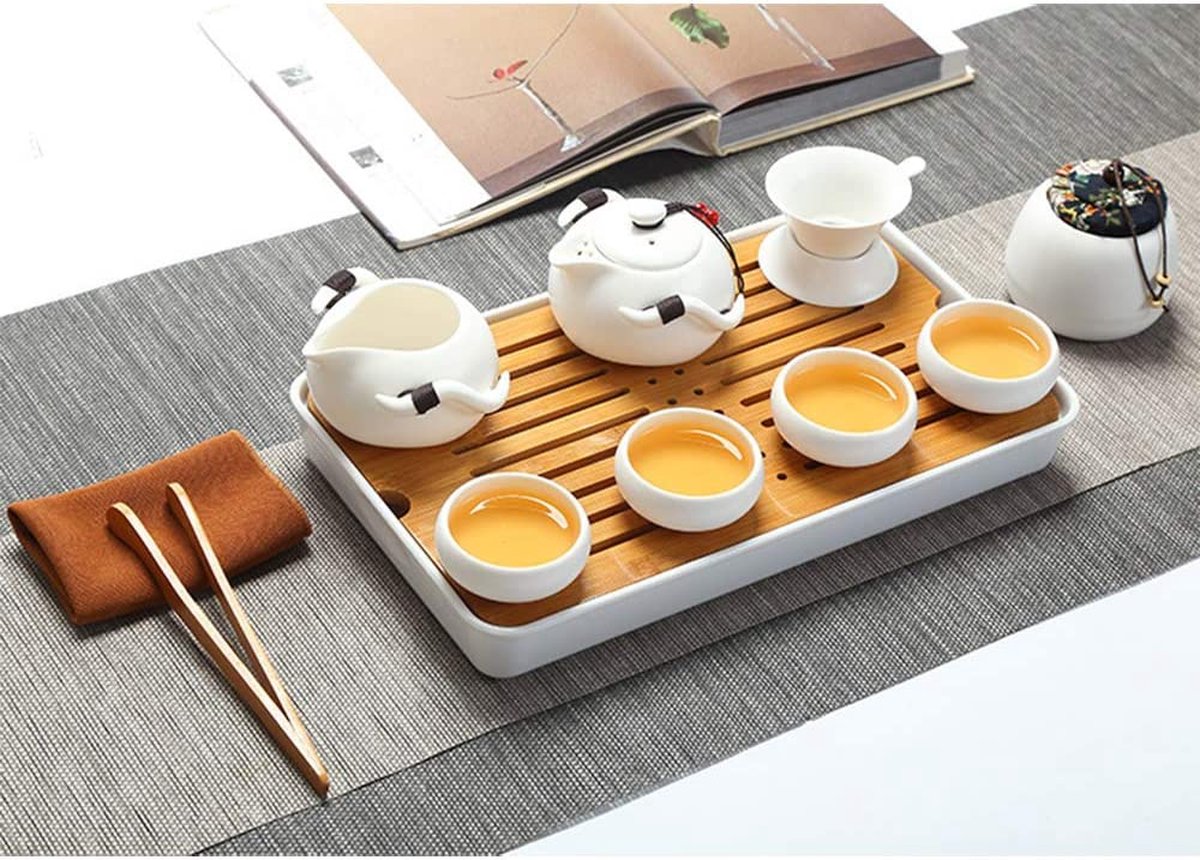Service À Thé Exquis Théière Chinoise Kung Fu Céramique Gaiwan 1