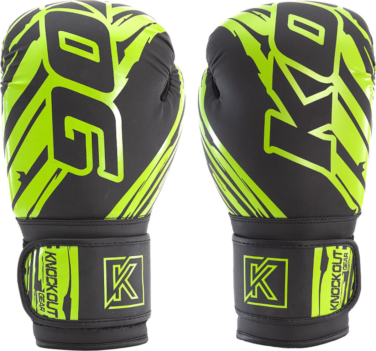 Knockout Gear Bokshandschoenen - Zwart/Groen - 12 oz