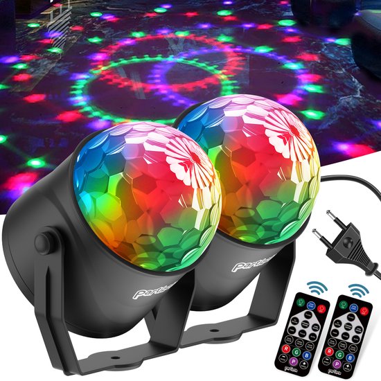 Éclairage de fête 2x LED Disco Light avec télécommande - Disco Party Siècle  des