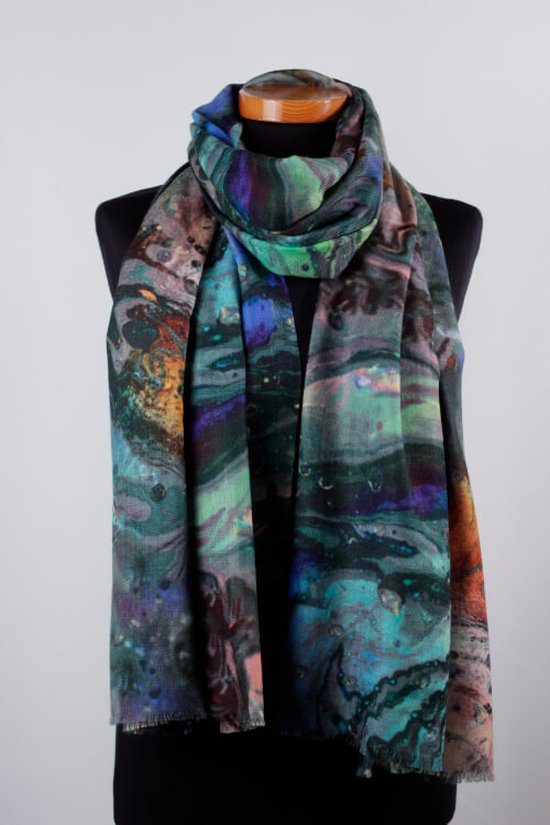 Cashmere sjaal Waterval - Luxe sjaal - 75 x 200 cm