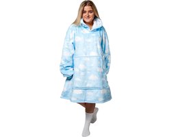 Noony Cloud oversized hoodie deken - plaids met mouwen - fleece deken met mouwen - ultrazachte binnenkant - hoodie blanket - one size fits all