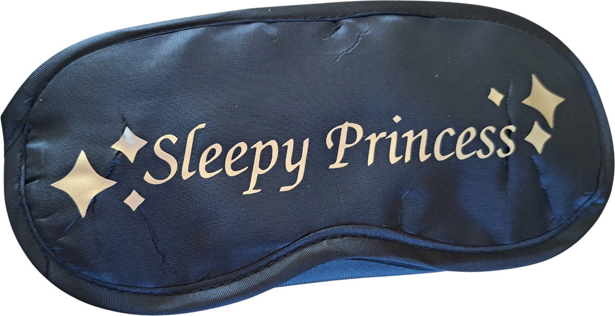 TWOA-Slaapmasker-Grappige tekst- zwart polyester- Sleepy princess