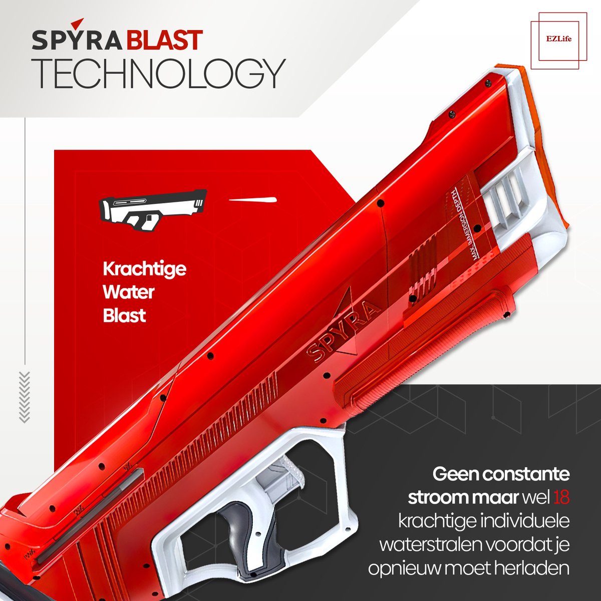 Spyra LX - mechanische Wasserpistole