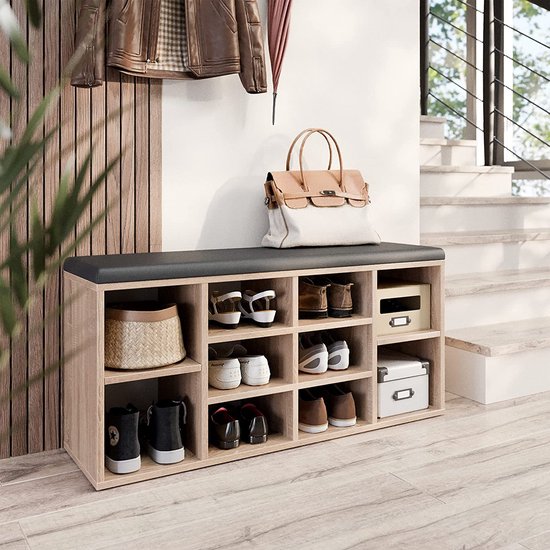 Dressoir/Schoenenkast SIMO sonoma eik/wit