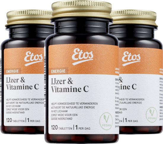 Etos Vitamine C en IJzer - 360 stuks - (3 x 120 ) | bol.com