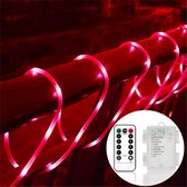 Lichtslang - 20 Meter - Op Batterij - Rood - Voor Buiten
