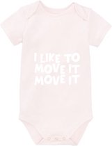 I like to move it Babyromper | rompertje | geboorte | dansen | bewegen | meisje