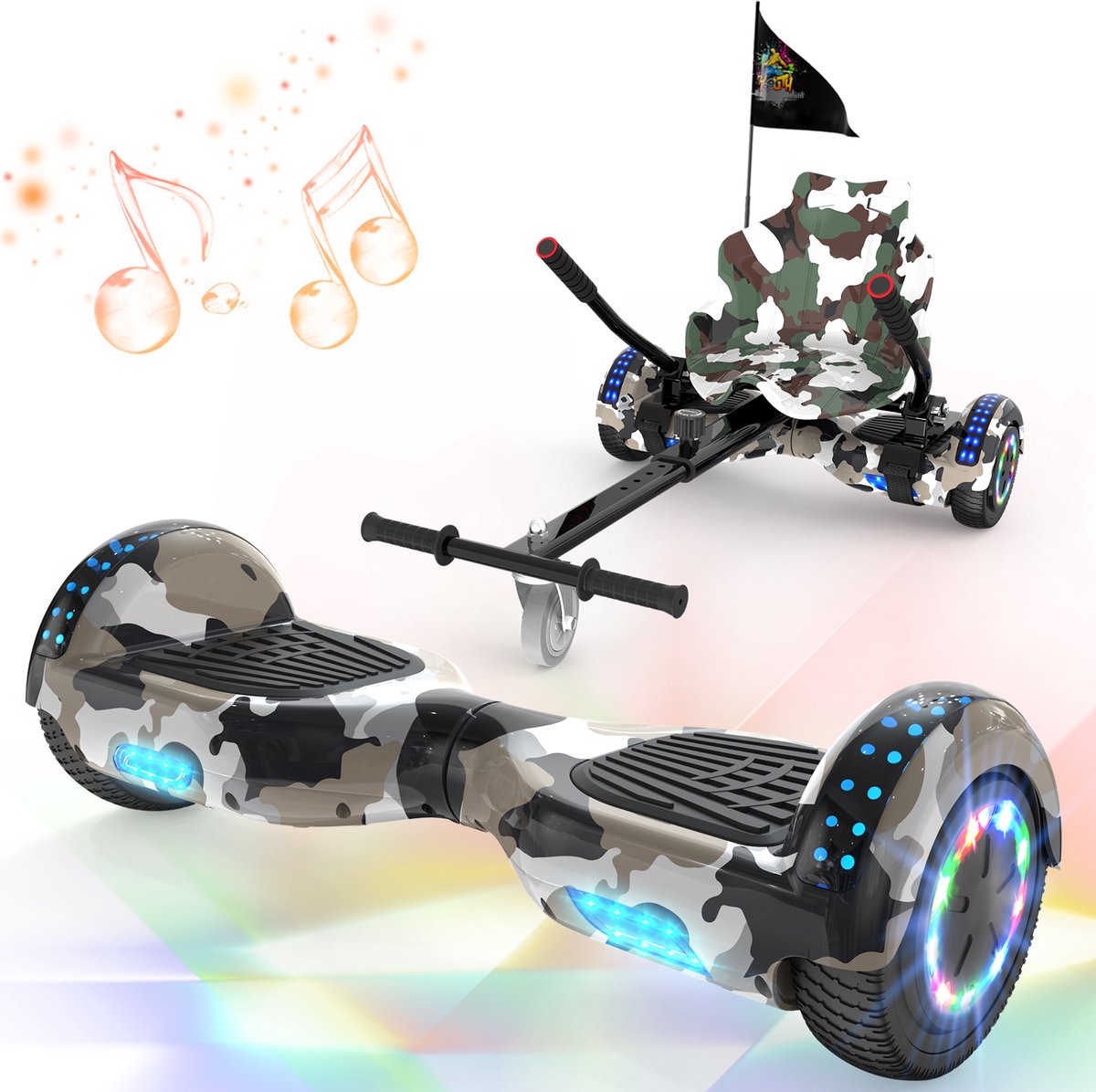 Hoverkart | Zitje voor Hoverboard | Rood - HandelsOnderneming Michielsen