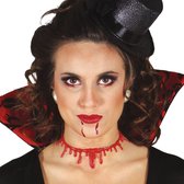 Fiestas Guirca - Ketting litteken doorgesneden keel - Halloween - Halloween accessoires - Halloween verkleden