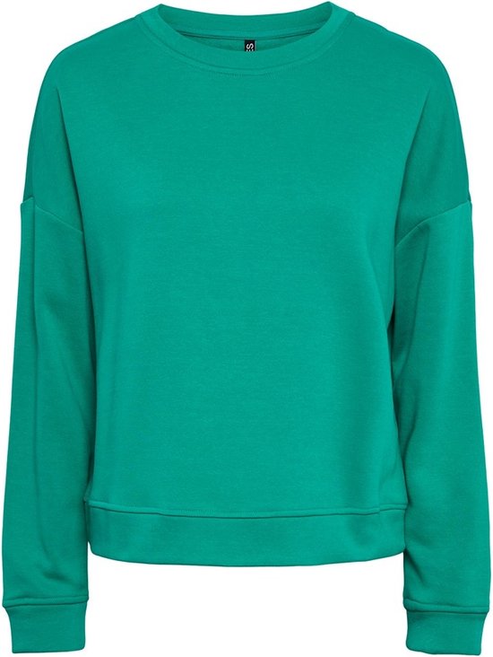 Pieces Dames Sweater - Groen - Loungewear Top - Dames trui zonder print - Maat XS