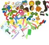 Afbeelding van het spelletje Educatief houten magnetische puzzel dubbelzijdige schoolbord, een fantasierijk speelgoed.  Top cadeau voor creatieve kleuters - kinderen