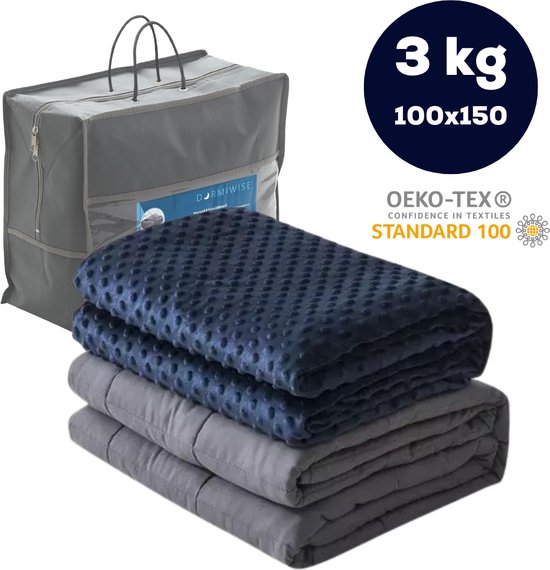 Dormiwise verzwaringsdeken Kind 3 KG - 100 x 150cm - 4 Seizoens  Zwaartedeken -... | bol.com