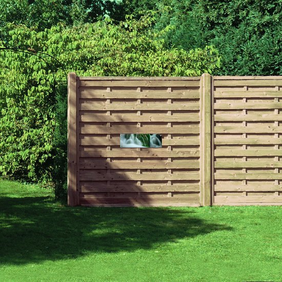 WallClassics - Poster de jardin - Chute d'eau brumeuse dans la nature - 60x20 cm Photo sur Poster de jardin (décoration murale pour l'extérieur et l'intérieur)