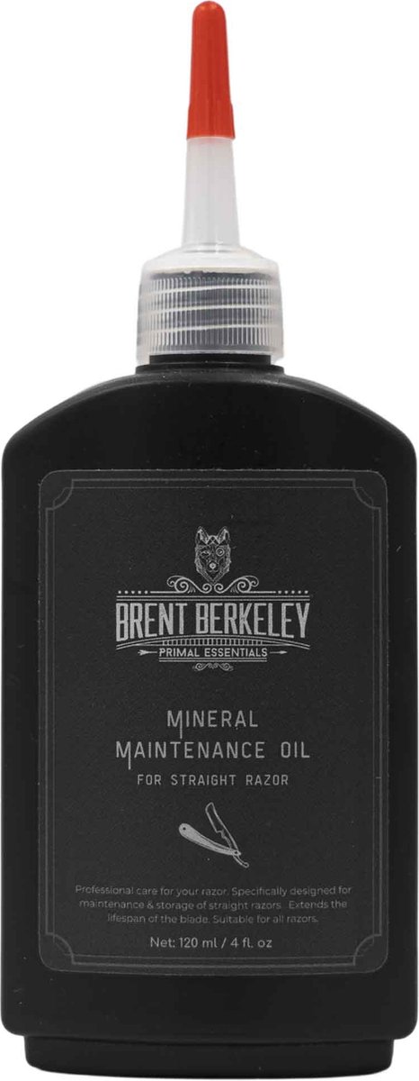 Brent Berkeley's Minerale Onderhoudsolie voor Open Scheermes - 120ml