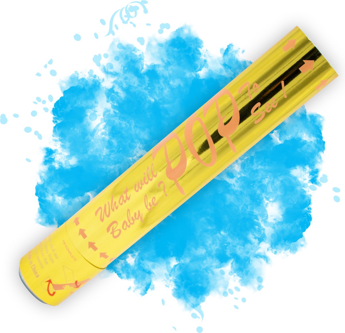 2 x Gender reveal kanon Rookkanon en Confetti Kanon 2 Stuks Baby