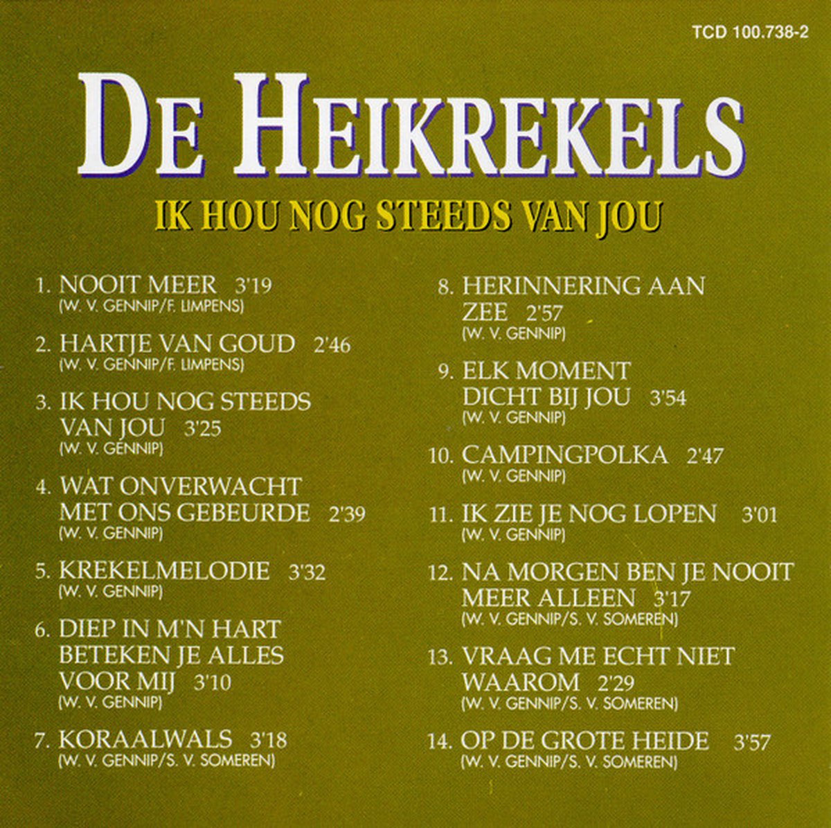 Ik Hou Nog Steeds van Jou, De Heikrekels Muziek