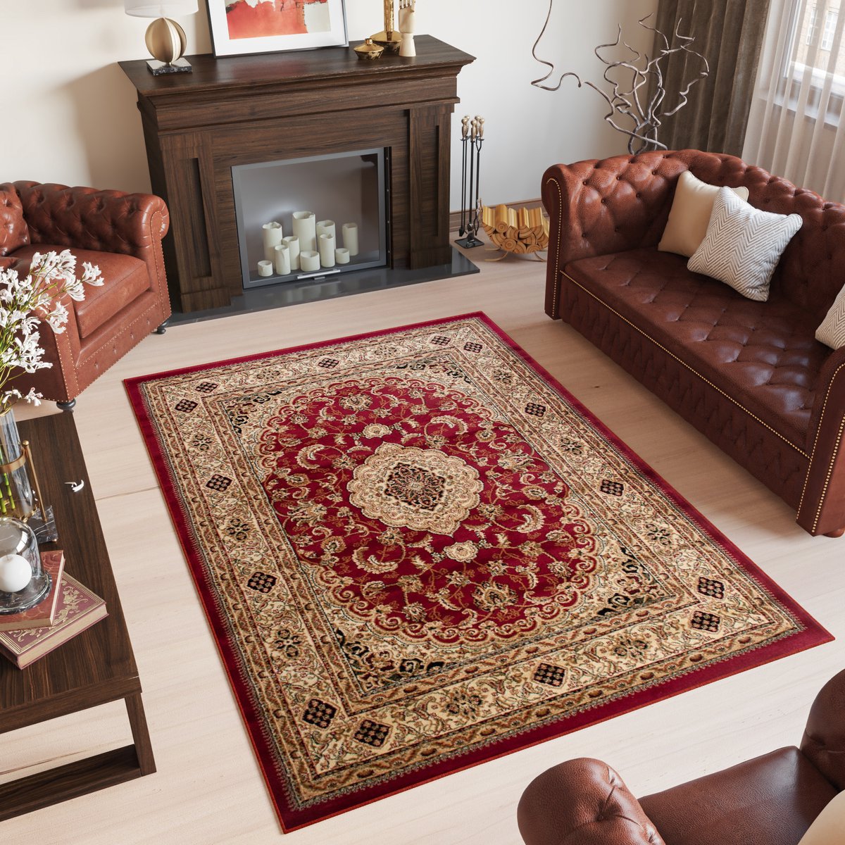 Tapiso Yesemek Vloerkleed Perzisch Bloemen Oosters Tapijt Maat- 250x300