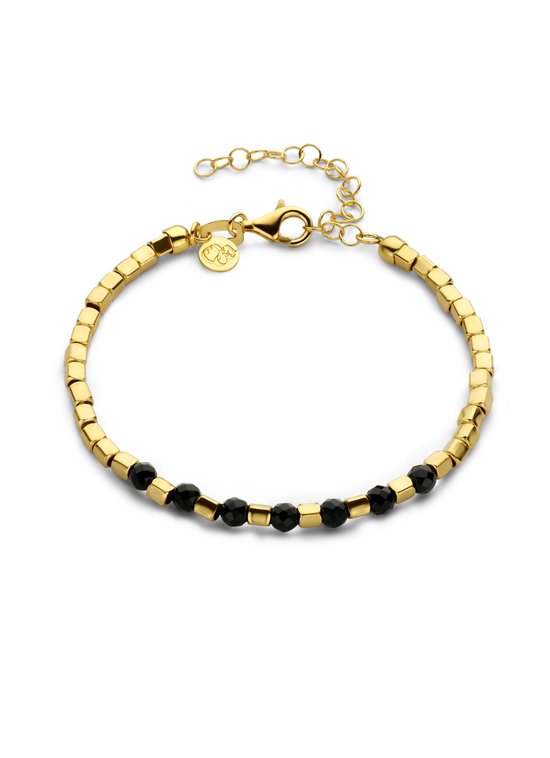 Casa Jewelry Armband Iseo Onyx - Goud Verguld