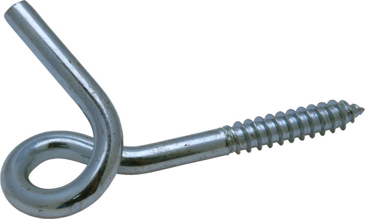 GebuVolco 115 krulhaak met houtdraad 8.85x120 mm RVS A2 115.00120.9010