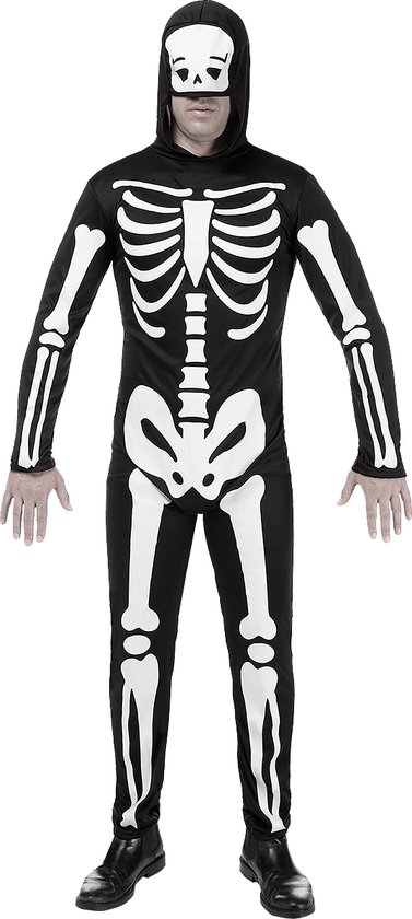 FUNIDELIA Skelet Kostuum voor mannen - Maat: XXL - Zwart