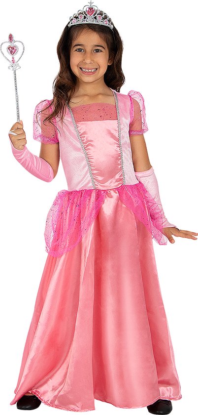 FUNIDELIA Prinses Kostuum Voor voor meisjes - Maat: 135 - 152 cm - Roze