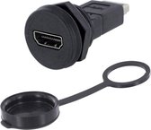 encitech 1310-1033-01 HDMI-adapter Adapter, inbouw Aantal polen: 19 Zwart 1 stuk(s)