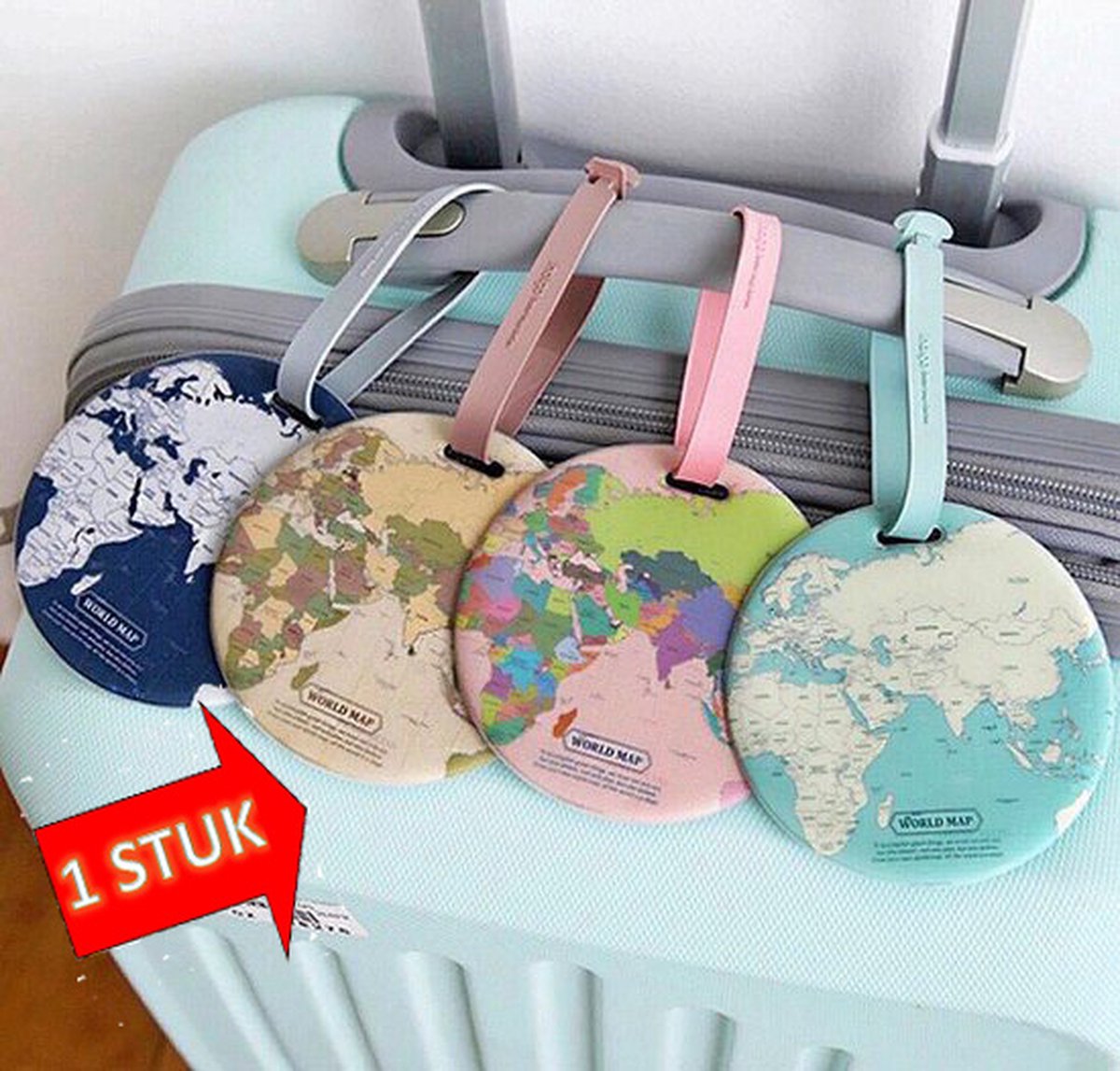Bol.com Koffer Label|Bagage|Vakantie|Reizen|Handig Hulpmiddel|Roze aanbieding