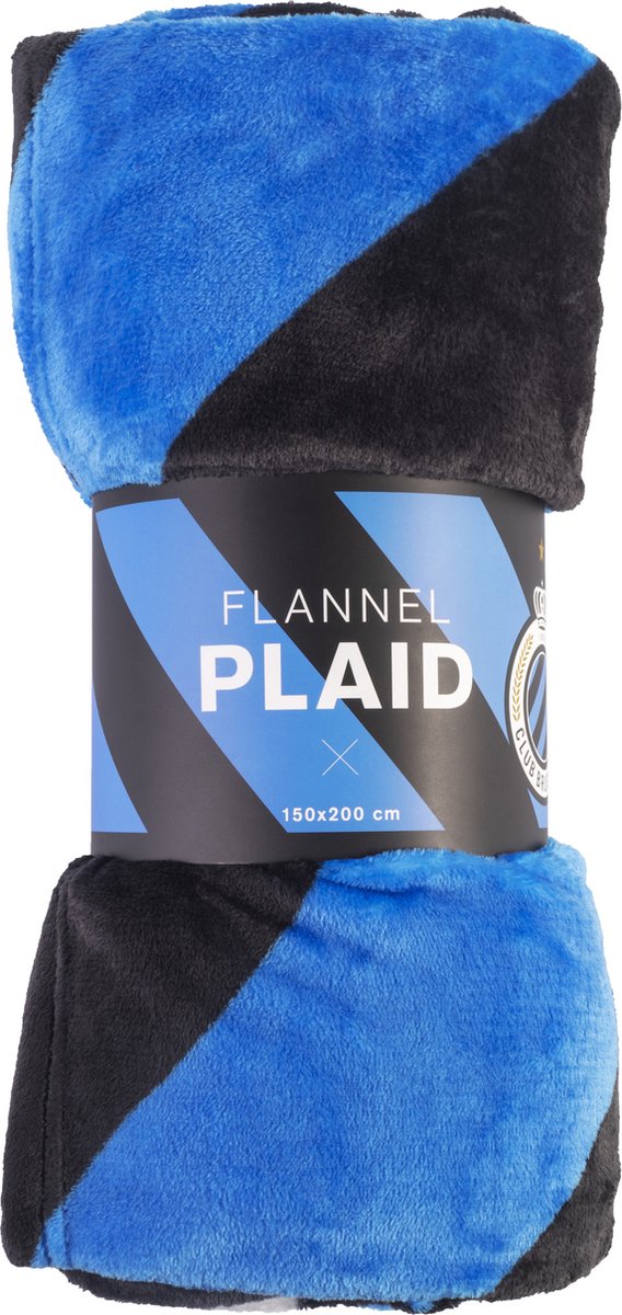 H&S Fleece deken - plaid - beige - zwarte stippen - 130 x 170 cm | Fun