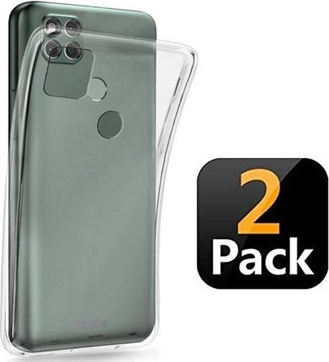 Motorola G9 Power Hoesje TPU Siliconen Transparant 2x