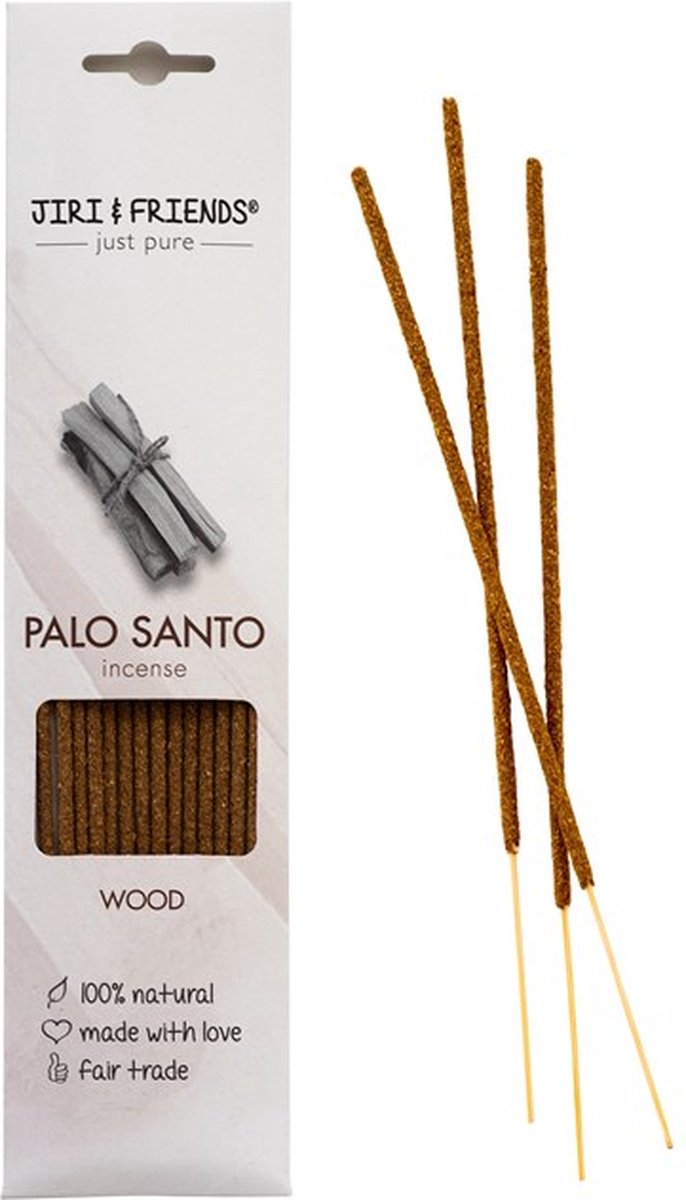 Wierook Palo Santo Wood - Jiri and Friends wierook - Wierook stokjes - Wierook 100% natuurlijk - Wierook zonder houtskool - Wierook met etherische olie