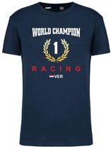 T-shirt krans World Champion 2023 | Max Verstappen / Red Bull Racing / Formule 1 Fan | Wereldkampioen | Navy | maat XL