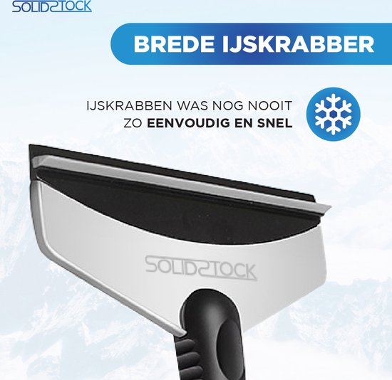 SolidStock IJskrabber Auto - Extra breed - Raamkrabber - Ergonomsich Design - SolidStock