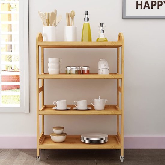 Chariot de service Pyhäntä à 3 paniers acier 79 x 46 x 35 cm rose [en