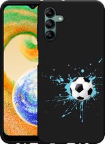 Hoesje zwart Geschikt voor Samsung Galaxy A04s Soccer Ball