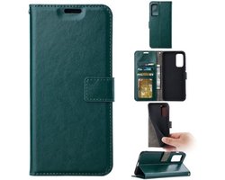 OnePlus Nord N10 Hoesje Met Pasjeshouder Bookcase Donkergroen