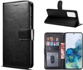 Motorola G9 Plus Hoesje Met Pasjeshouder Bookcase Zwart