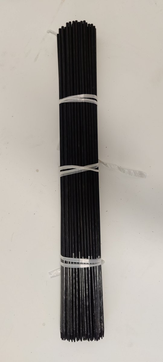 6 Tiges En Fibre De Carbone Premium - Diamètre 2 Mm, Longueur 1 M, Pultrudée Pour Projets DIY