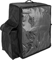 CityBAG - Zwarte draagbare koelkast 48 liter 39x50x25cm, isothermische tas, rugzak voor picknick, camping, strand, voedselbezorging op de motor of fiets