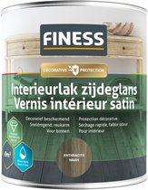 Finess Interieurlak zijdeglans - antraciet wash - 750 ml.