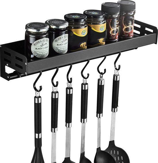 OROPY Topf-Rack 3-Schicht Eisen Küchenregal Wandmontage