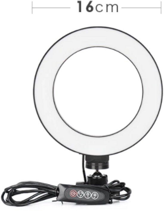 Ringlicht Desktop Fotografie Licht Led Selfie Flash Dimbare Camera Telefoon Ring Lamp Voor Make Video Live foto Studio