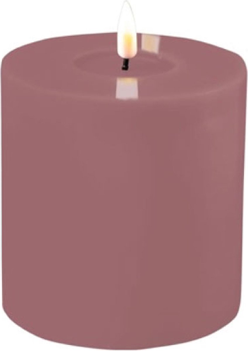 Deluxe Homeart Led Kaars Paars 10.0 x 10.0 cm