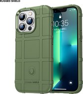 GSMNed – iPhone 14 Pro – flexibel hardcase – Hoogwaardig hardcase – Shockproof Hoesje – Groen