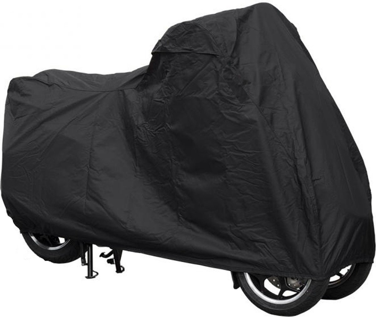 Maxxcovers Driewieler Motorhoes / Beschermhoes - Zwart- Maat M - Geschikt voor Piaggio MP3