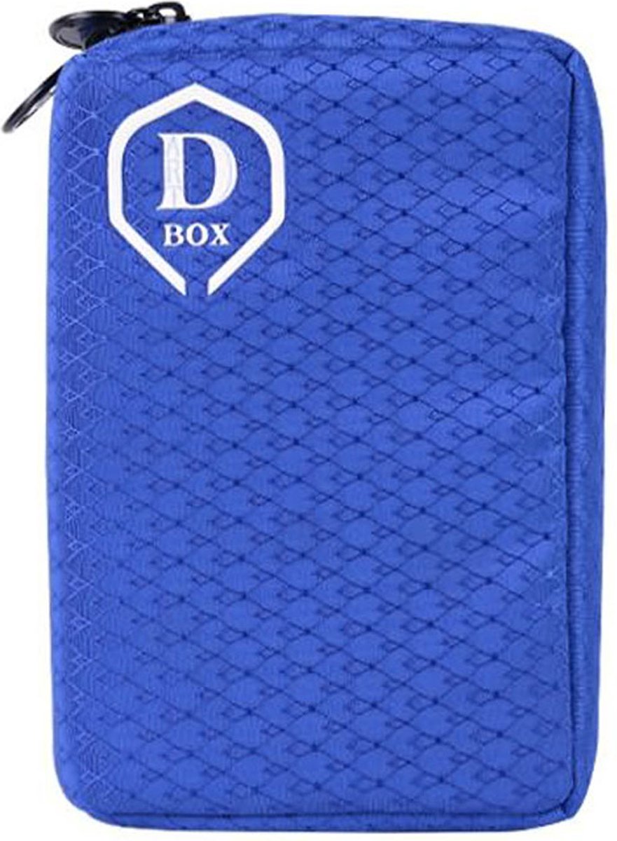 One80 Double Dart Box - Dart Case Blauw