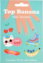 Nagelstickers - Nailstickers - Top banana - Nagel stickers - Nailart - Rex London - 25 stickers