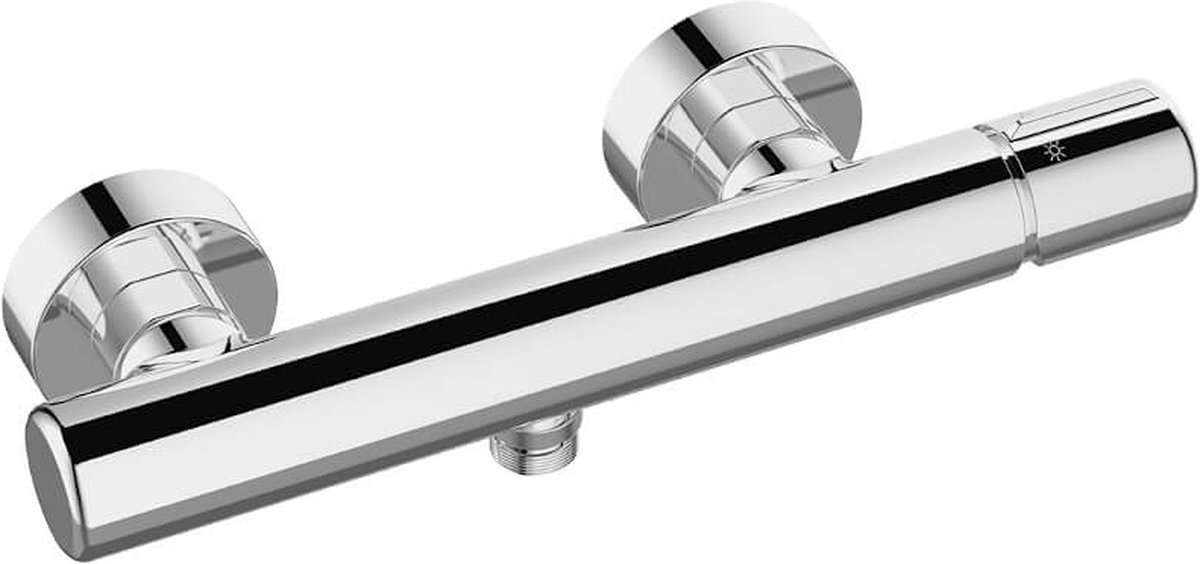 Kuchinox Pretto - Douchekraan - Keramische Kop 30 mm - Chroom - Wandmontage