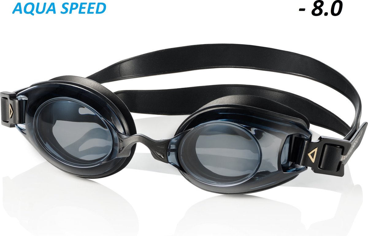 LUMINA Zwembril op sterkte - donkere glazen sterkte - 8.0