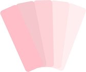 Set van 5 boekenleggers in verschillende tinten Roze - Milieuvriendelijk papier